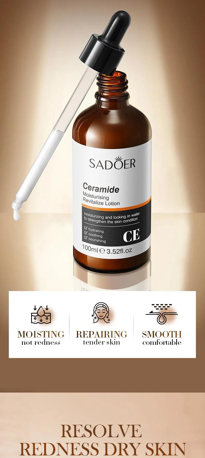 Ceramide Moisturizing Facial Lotion - Nourishing Care for Dry & Sensitive Skin