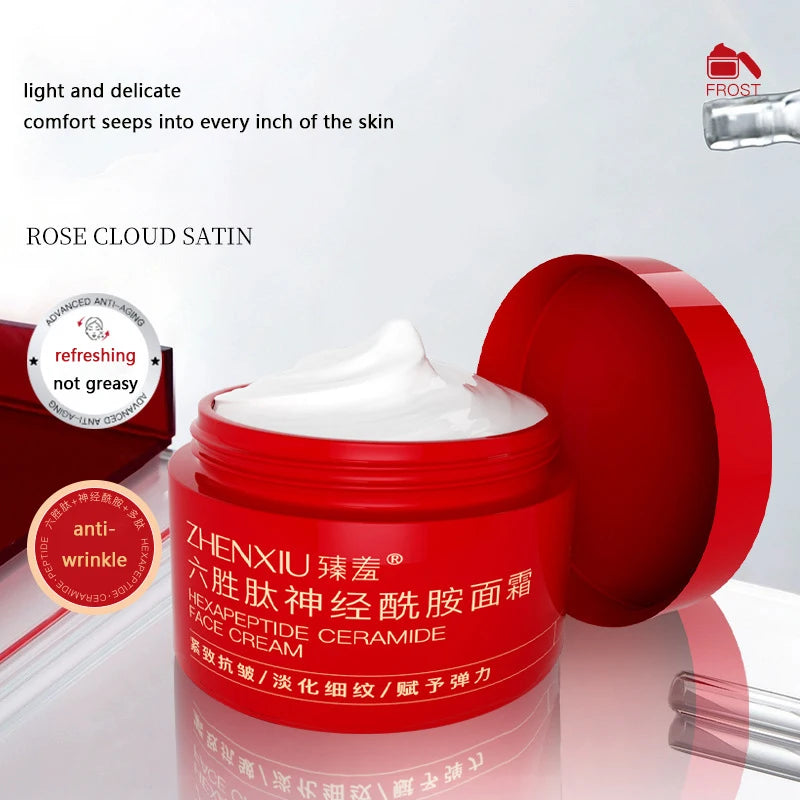 Hexapeptide Ceramide Cream - Anti-Wrinkle Firming & Brightening Treatment