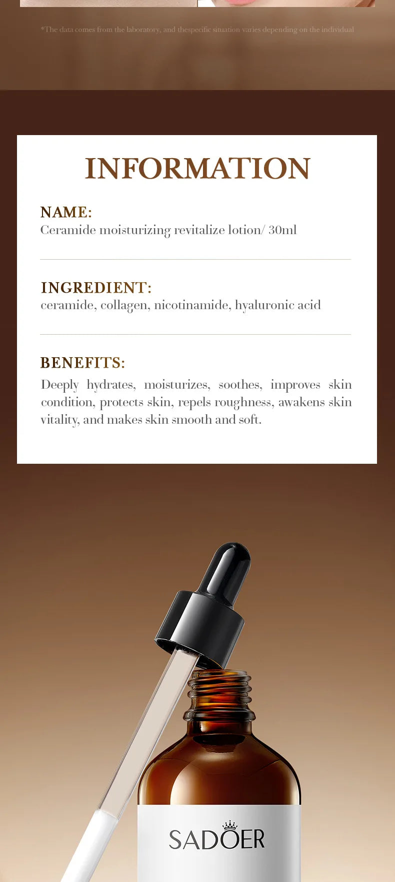 Ceramide Moisturizing Facial Lotion - Nourishing Care for Dry & Sensitive Skin